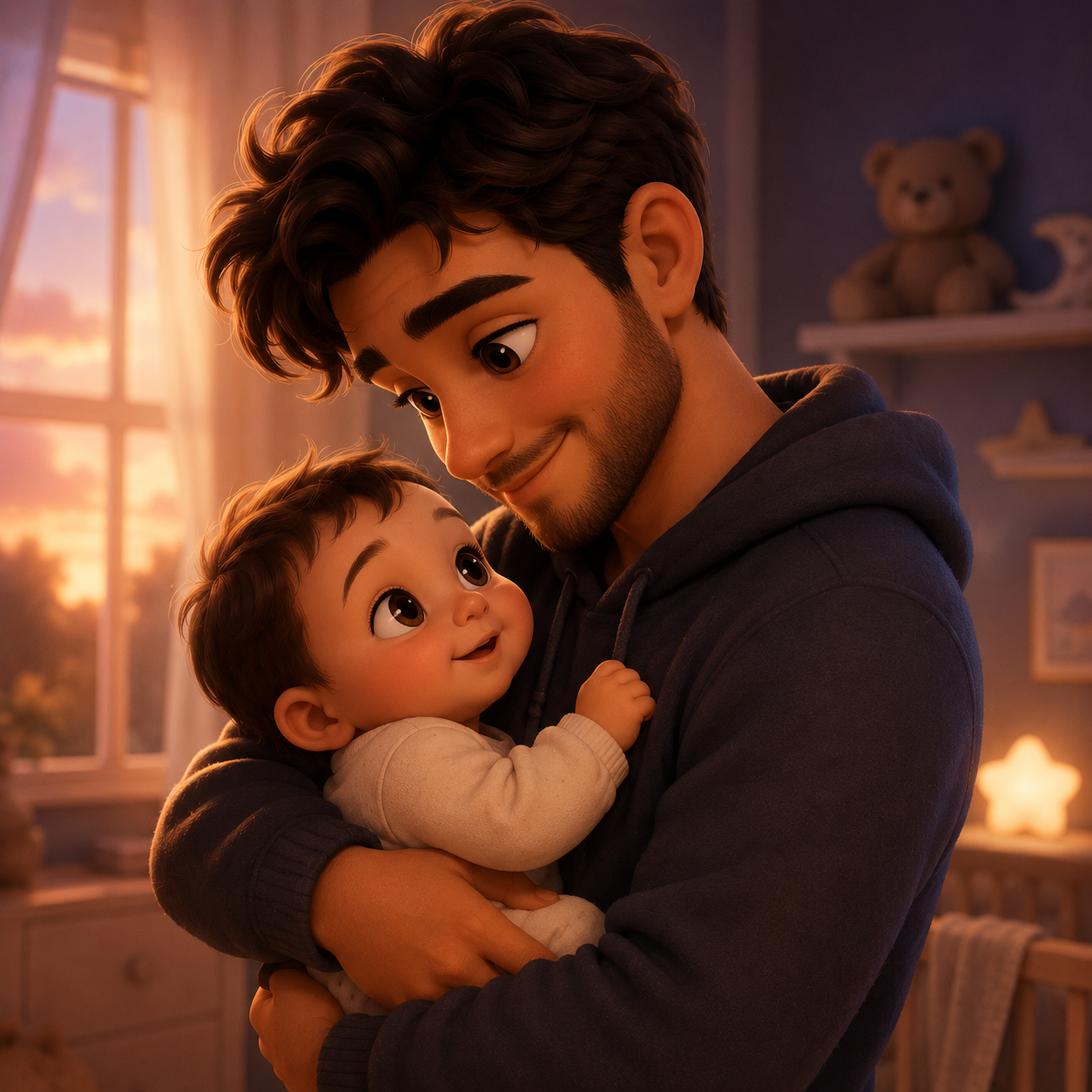 Exemple de cover personnalisée — Père & enfant